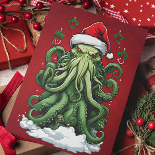 Cartes Pour Fêtes Annuelles Yuletide de Cthulhu : Noël terrifiant