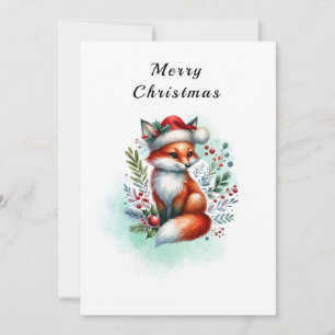 Cartes Pour Fêtes Annuelles Yuletide Fox Christmas Greetings