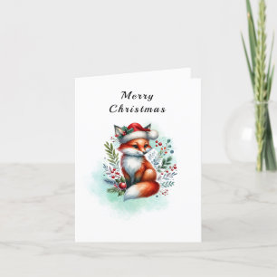 Cartes Pour Fêtes Annuelles Yuletide Fox Christmas Greetings