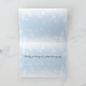 Cartes Pour Fêtes Annuelles Yuletide Greetings Woodland Rabbits in Snow (Intérieur)