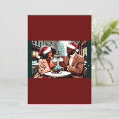 Cartes Pour Fêtes Annuelles Yuletide Joy dans la ville (Debout devant)