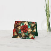 Cartes Pour Fêtes Annuelles Yuletide Opulence : Threads dorés de Noël (Devant)