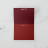 Cartes Pour Fêtes Annuelles Yuletide Opulence : Threads dorés de Noël (Intérieur)