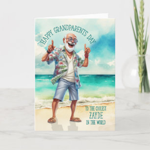 Cartes Pour Fêtes Annuelles Zayde Yiddish Grandpa Grand-parents Jour le plus f