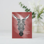 Cartes Pour Fêtes Annuelles Zebra without Labels Postcards (Debout devant)