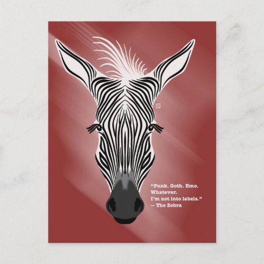 Cartes Pour Fêtes Annuelles Zebra without Labels Postcards (Devant)