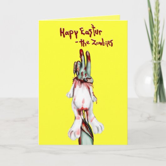 Cartes Pour Fêtes Annuelles zombi Pâques (Devant)