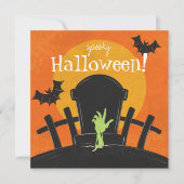 Cartes Pour Fêtes Annuelles Zombie d'Halloween (Devant)