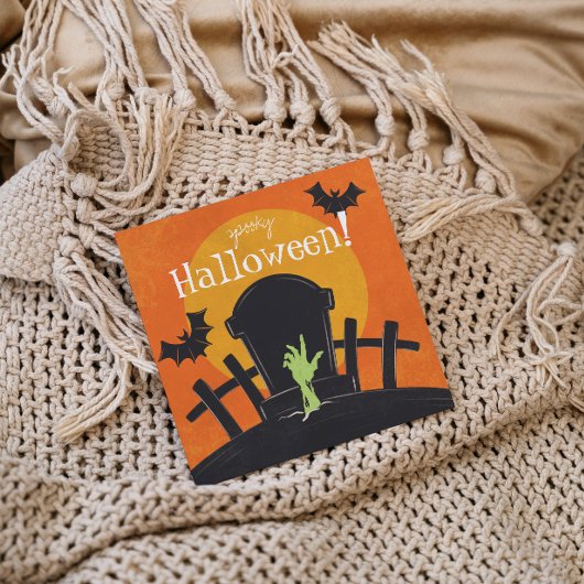 Cartes Pour Fêtes Annuelles Zombie Halloween