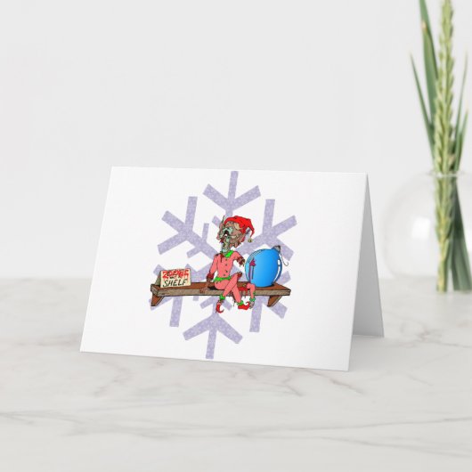 Cartes Pour Fêtes Annuelles Zombie sur un plateau (Devant)