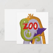 Cartes Pour Fêtes Annuelles Zoo ! (Devant / Derrière)