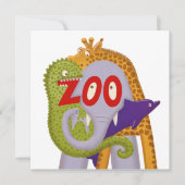 Cartes Pour Fêtes Annuelles Zoo ! (Devant)