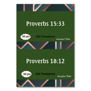 Cartes pour le jeu vert