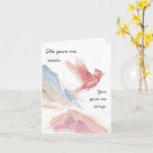 Cartes pour les mères adoptives (Fleur jaune)