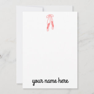 Cartes pour notes Ballerina personnalisés pour fil