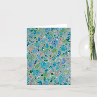 Cartes pour notes blancs du rêve vert
