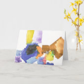 cartes pour notes "Carrés d'aquarelle" de xaNdeR (Fleur jaune)