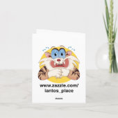 Cartes pour notes Casquettes Panda (Dos)