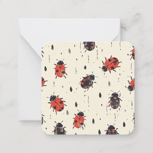 Cartes pour notes charmes de Ladybug | Inspiré par (Devant)