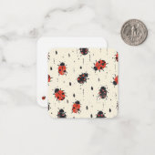 Cartes pour notes charmes de Ladybug | Inspiré par (Devant/Arrière en situation)