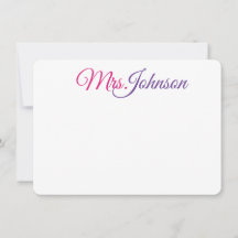 Cartes pour notes colorés pour affaires ou personn
