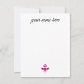 Cartes pour notes d'abeilles personnalisés (Devant)