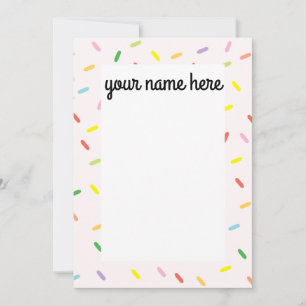 Cartes pour notes d'arrosage personnalisé