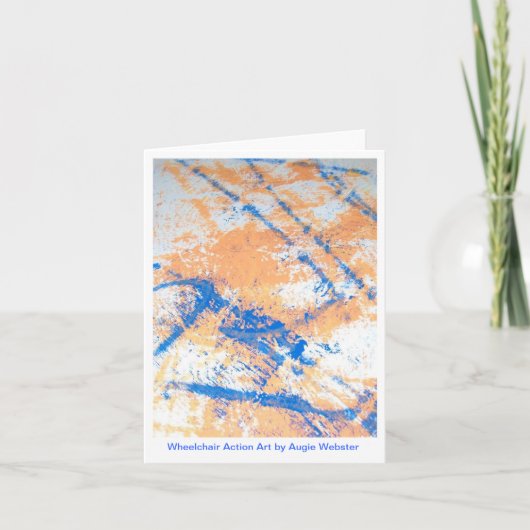 Cartes pour notes d'art d'action de fauteuil (Devant)