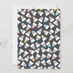 Cartes pour notes de badminton personnalisés