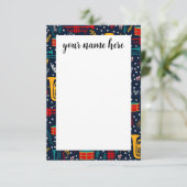 Cartes pour notes de bande de marquage personnalis (Debout devant)