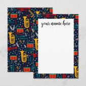 Cartes pour notes de bande de marquage personnalis (Devant / Derrière)