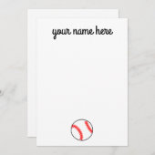 Cartes pour notes de base-ball personnalisés (Devant / Derrière)