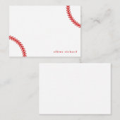 Cartes pour notes de baseball personnalisés (Devant / Derrière)