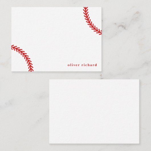 Cartes pour notes de baseball personnalisés (Devant / Derrière)