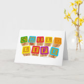 Cartes pour notes de "blocs" de la vie d'enfant (Fleur jaune)