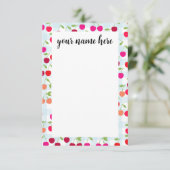 Cartes pour notes de cerises personnalisés (Debout devant)