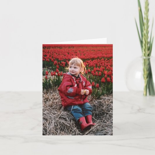 Cartes pour notes de champ de tulipe (Devant)