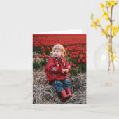 Cartes pour notes de champ de tulipe (Fleur jaune)
