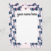 Cartes pour notes de chevaux personnalisés (Devant / Derrière)