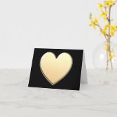 Cartes pour notes de coeur d'or (Fleur jaune)