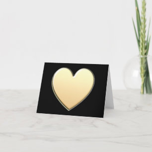 Cartes pour notes de coeur d'or