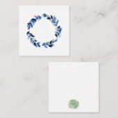 Cartes pour notes de couronne bleu prussien (Devant / Derrière)