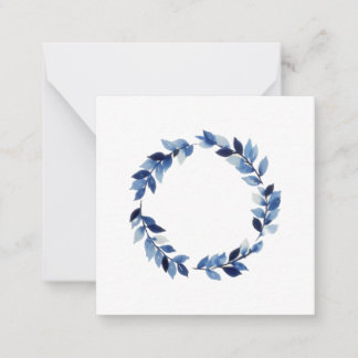 Cartes pour notes de couronne bleu prussien