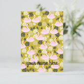 Cartes pour notes de cygne personnalisés (Debout devant)