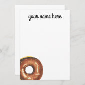 Cartes pour notes de Donut personnalisés (Devant / Derrière)