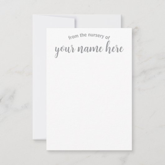 Cartes pour notes de garderie pour bébés personnal (Devant)