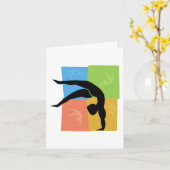 Cartes pour notes de gymnastique (Fleur jaune)