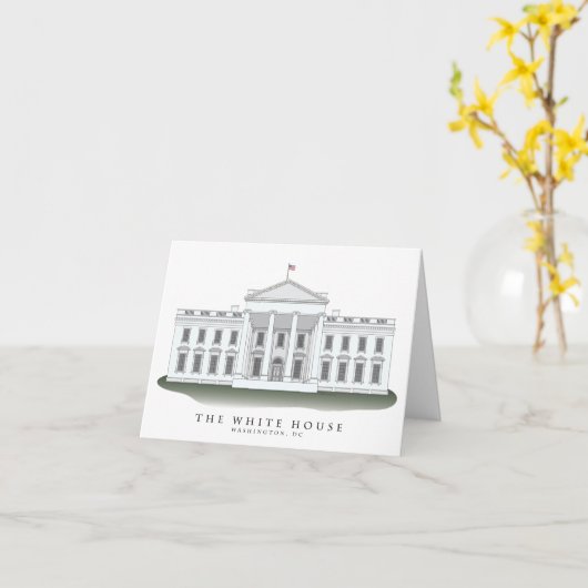 Cartes pour notes de la Maison Blanche (Fleur jaune)