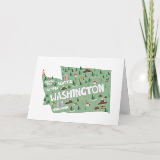 Cartes pour notes de l'État de Washington (Devant)
