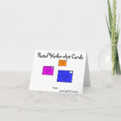 Cartes pour notes de "Merci" de transporteur de (Dos)